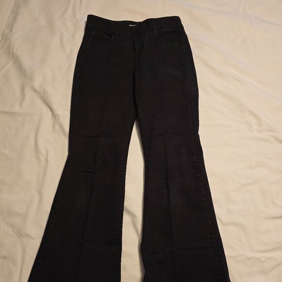 INC Sculpting Fit Flare Women's size 10 Black Denim jeans - Picture 1 of 4